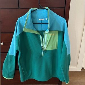Cotopaxi Women’s Fleece Jacket - Blue and Green